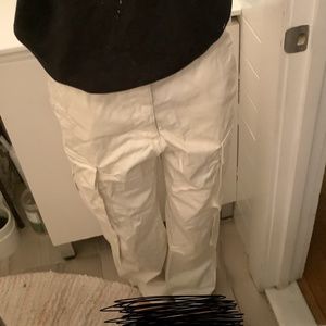 H&M beige wide leg baggy cargo pants size 30